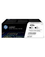 HP 410X (CF410X) Black Original Toner Cartridge, 2-Pack